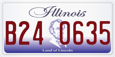 IL license plate B240635