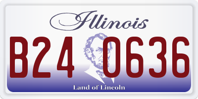 IL license plate B240636