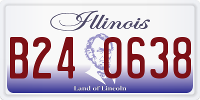 IL license plate B240638