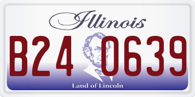 IL license plate B240639