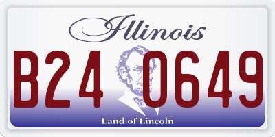 IL license plate B240649