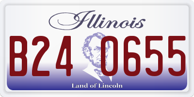 IL license plate B240655