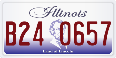 IL license plate B240657
