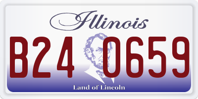 IL license plate B240659