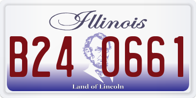 IL license plate B240661