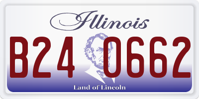 IL license plate B240662