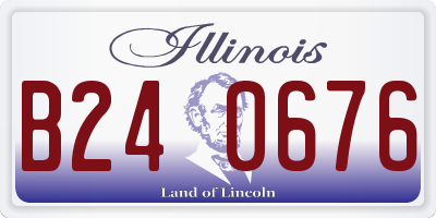 IL license plate B240676