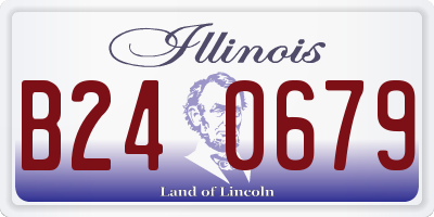 IL license plate B240679