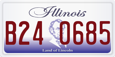 IL license plate B240685