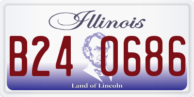 IL license plate B240686