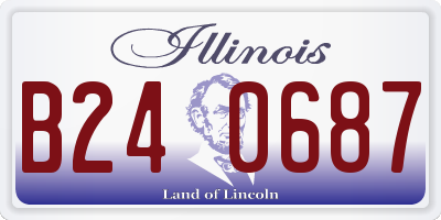 IL license plate B240687