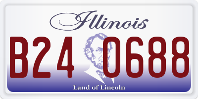 IL license plate B240688