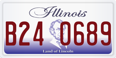 IL license plate B240689
