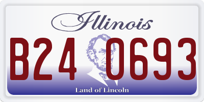 IL license plate B240693