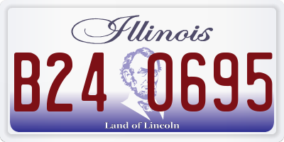 IL license plate B240695