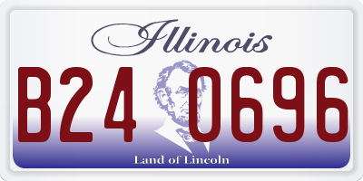 IL license plate B240696