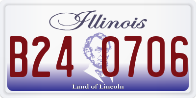 IL license plate B240706