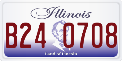 IL license plate B240708