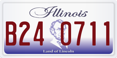IL license plate B240711