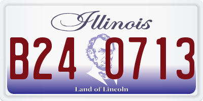 IL license plate B240713