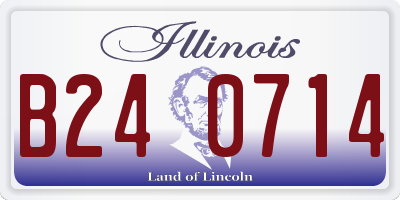 IL license plate B240714