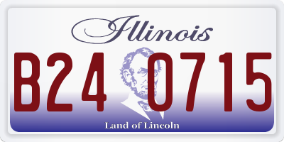 IL license plate B240715