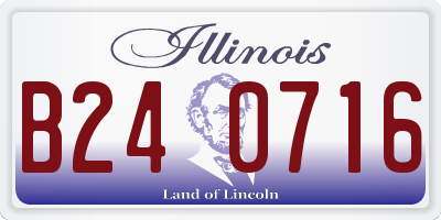 IL license plate B240716