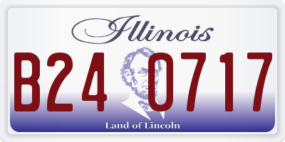 IL license plate B240717