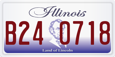 IL license plate B240718