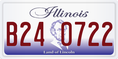 IL license plate B240722