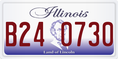 IL license plate B240730
