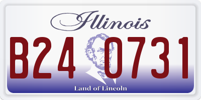 IL license plate B240731