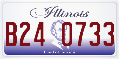 IL license plate B240733