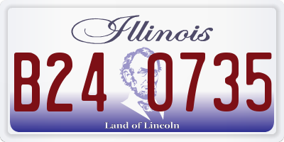 IL license plate B240735