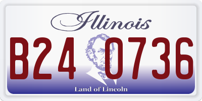 IL license plate B240736