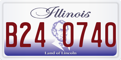 IL license plate B240740