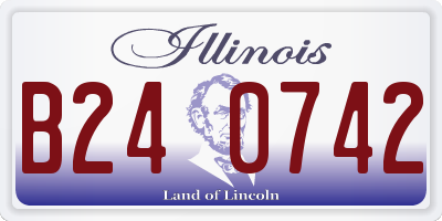 IL license plate B240742