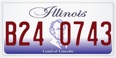 IL license plate B240743