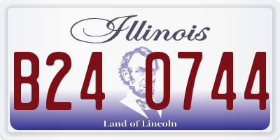 IL license plate B240744