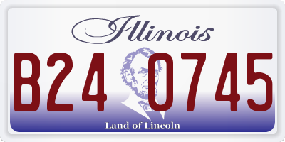 IL license plate B240745