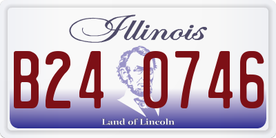IL license plate B240746