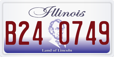 IL license plate B240749