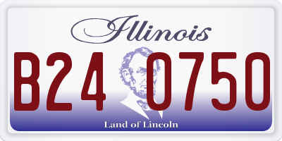 IL license plate B240750