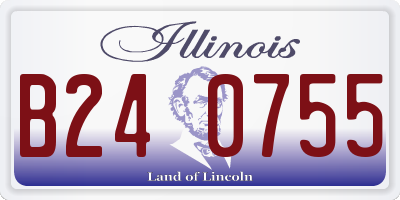 IL license plate B240755