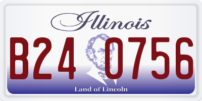 IL license plate B240756
