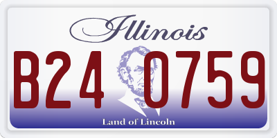 IL license plate B240759