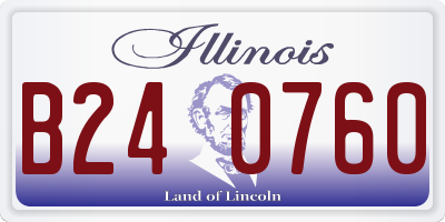 IL license plate B240760