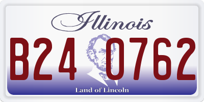 IL license plate B240762