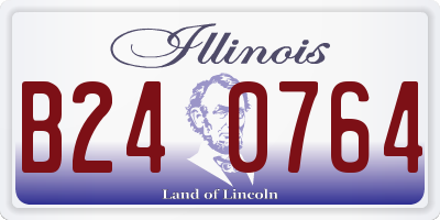 IL license plate B240764
