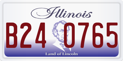IL license plate B240765